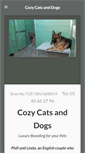 Mobile Screenshot of cozycatsanddogs.com